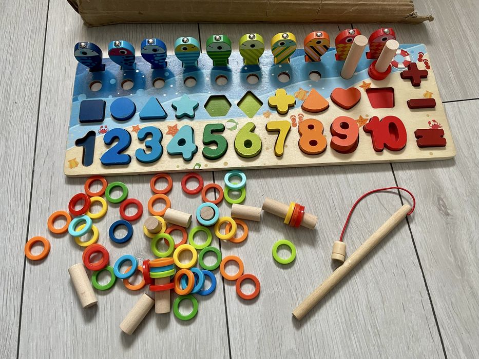 Дървенa играчкa Монтесори(използванa)