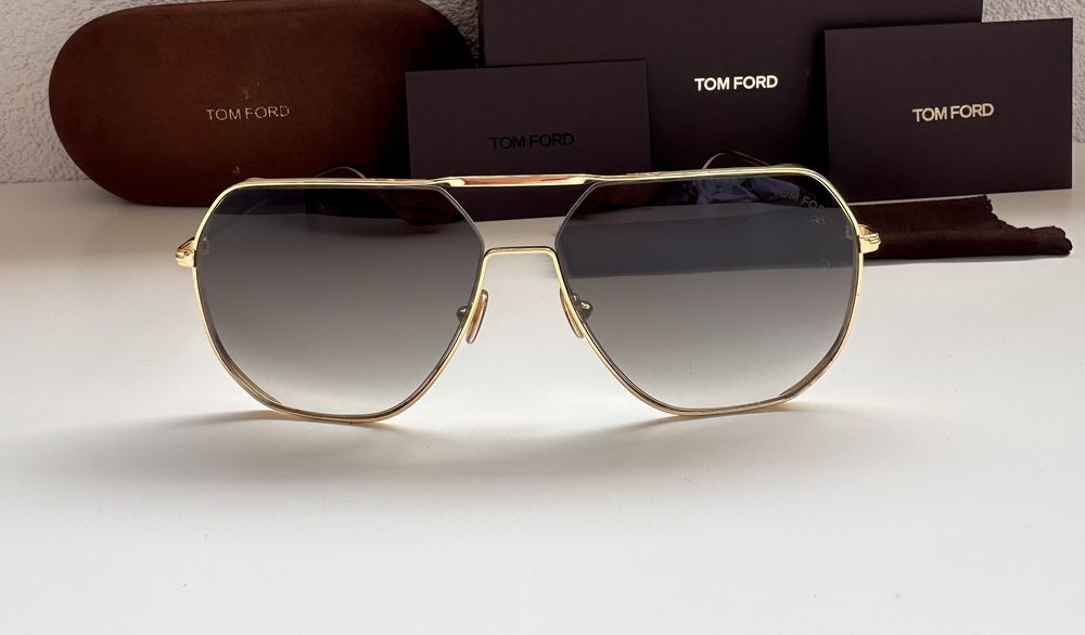 Tom Ford TF852  Gold Navigator – Оригинал, топ състояние