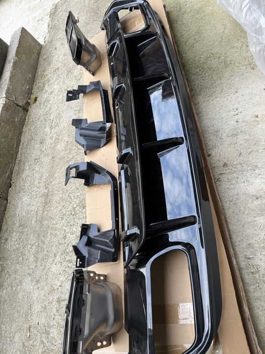 ДИФУЗЬОР и накрайници Mercedes  A45 amg  A-CLASS W176 ЧЕРЕН ЛАК