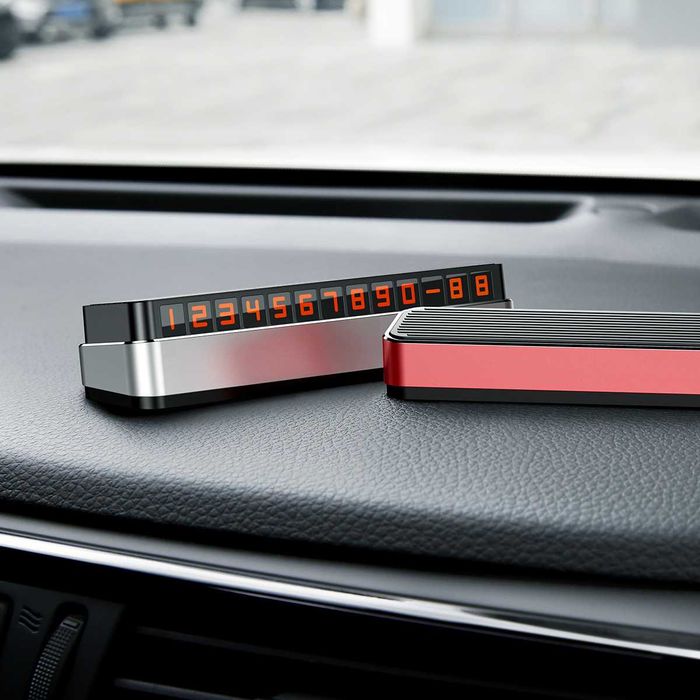 Suport Numar Telefon Parcare Retractabil Baseus