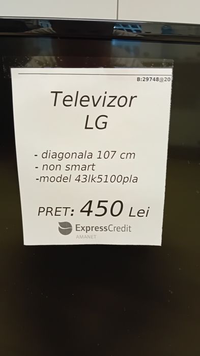 Televizor LG 107cm non-smart AG20 Dancu b29748