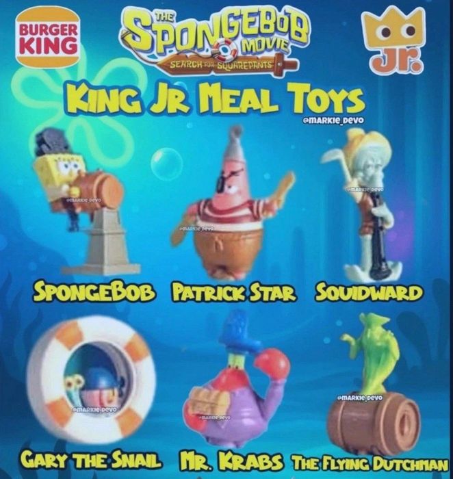 Игрушки из бургер кинга