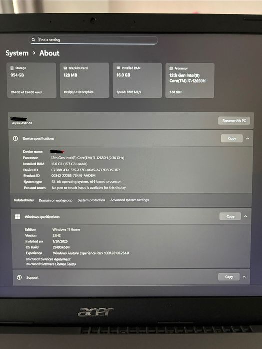 Лаптоп Acer Aspire 5