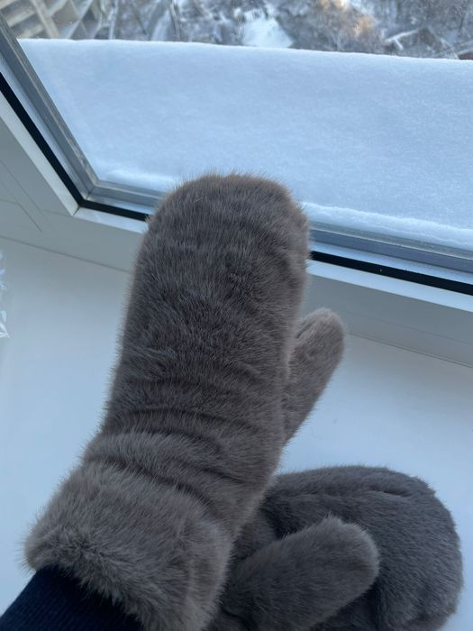 Варежки зимние, теплые