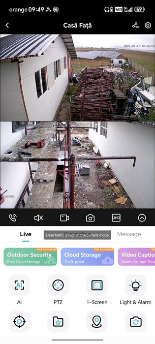 Camera supraveghere IP dubla  wifi rotativa 360 UHD