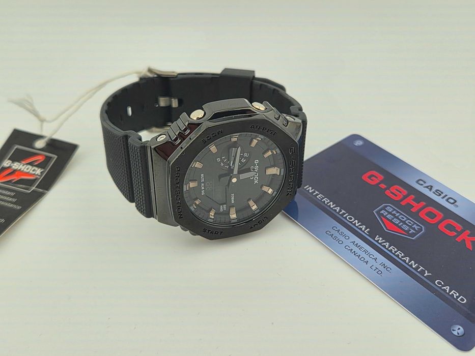 Ceas Sport Casio G shock GM 2100n 2aer, full black  Metal .Nou, Garantie 2 ani