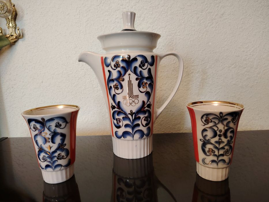 Олимпийский фарфоровый чайный сервис