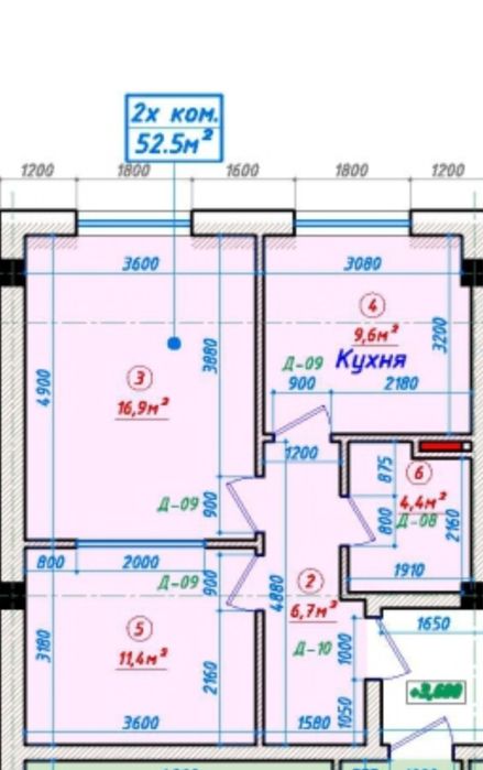 Zamona Qizgaldoq 2 xona