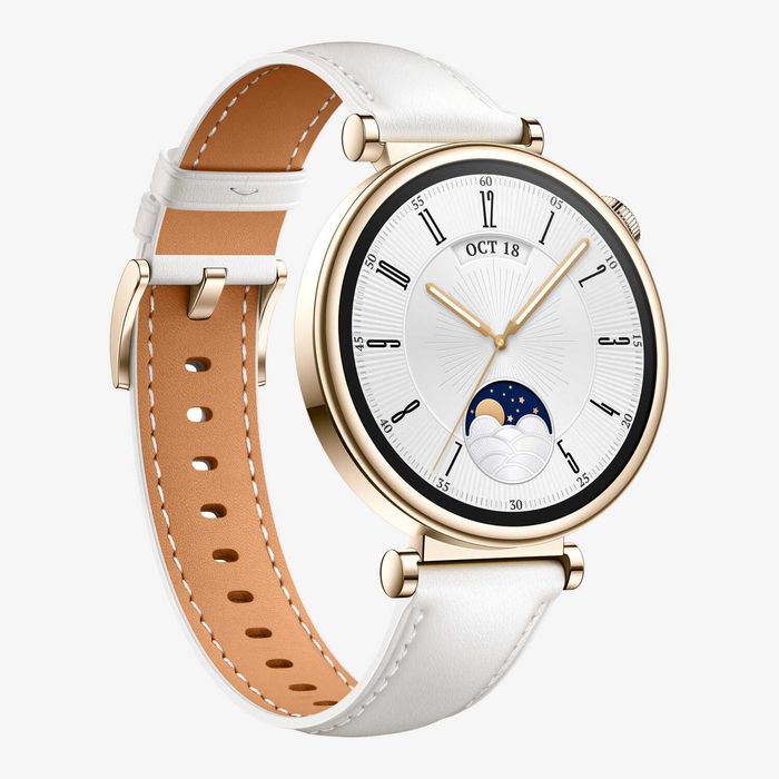 Smartwatch Huawei Watch GT 4 Classic 41mm Leather curea piele alb Garantie Nou Sigilat