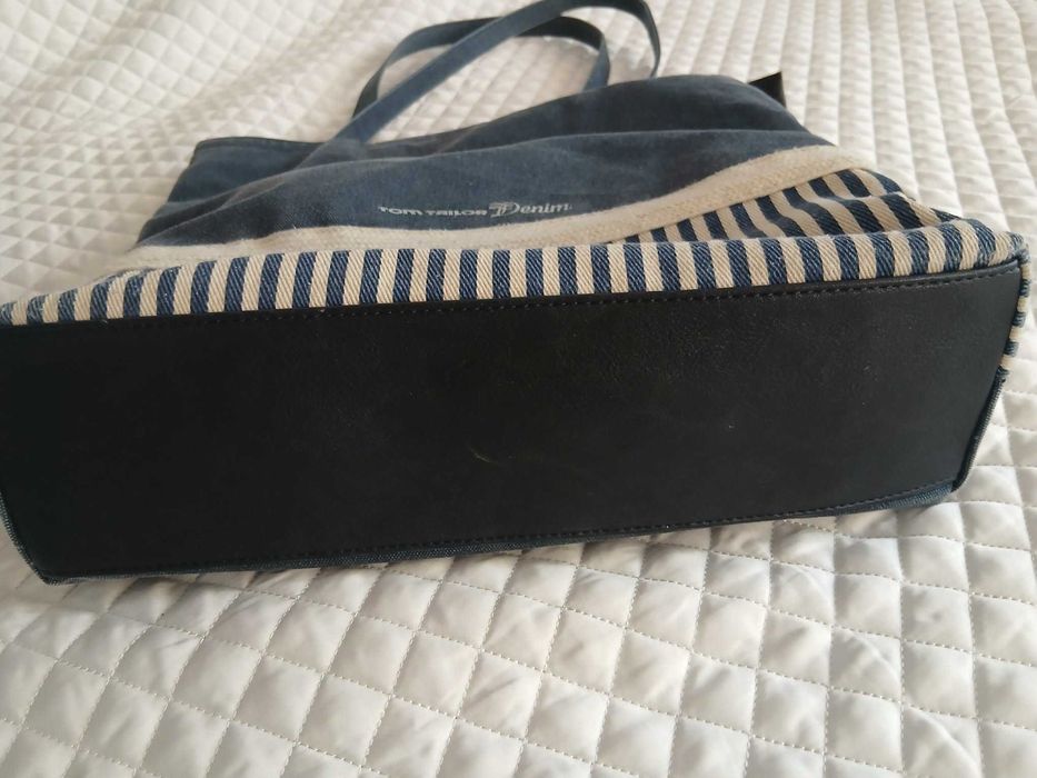 Дамска  тип Tote – Tom Tailor Denim (синя, на райета)
