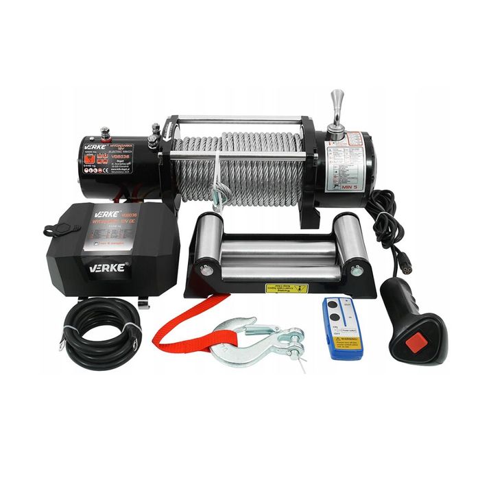 Troliu electric 12 V 130 A, tragere maxima 12000 l, capacitate