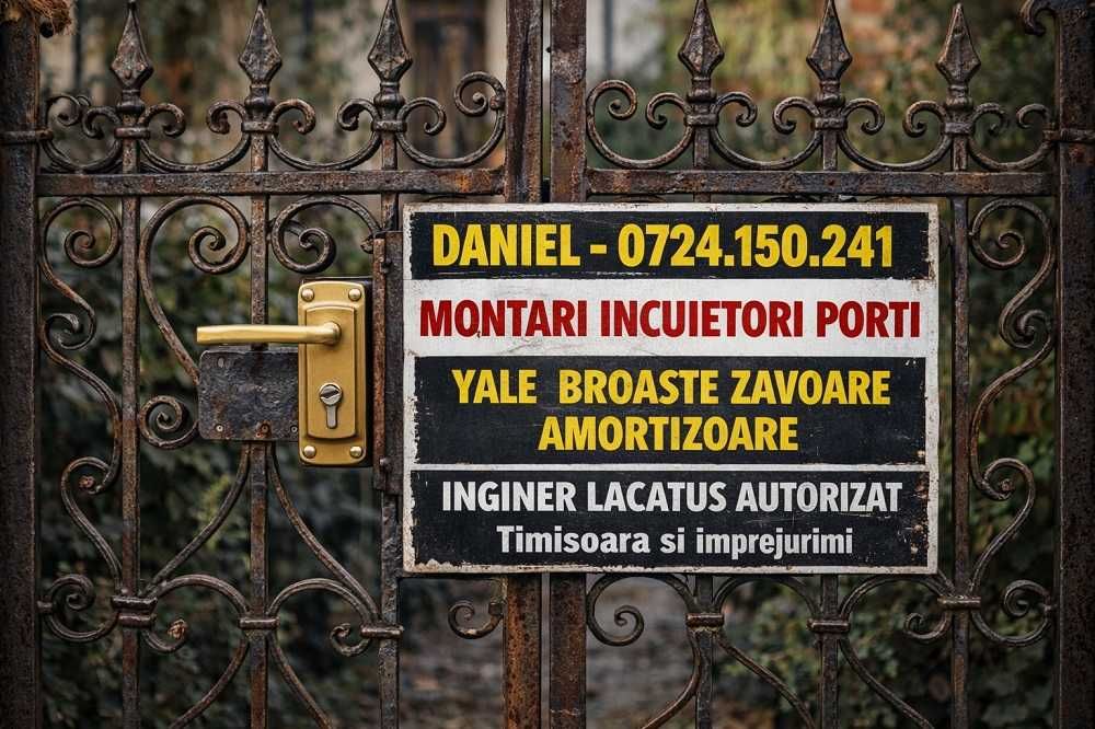 Montari Yale Broaste Manere Lacatus Reparatii Usi Timisoara