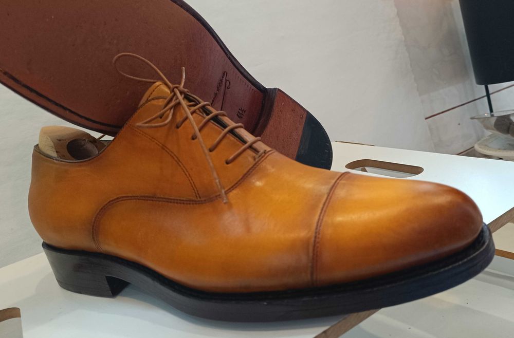 Pantofi oxford de lux 44 44.5 lucrati manual Hammerstein piele natural