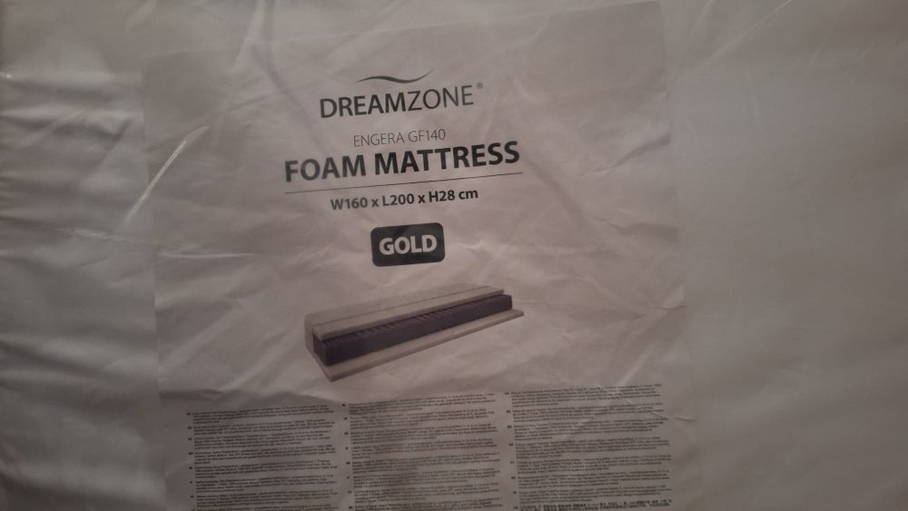 saltea spuma 160x200 engera gf 140 foam mattress gold