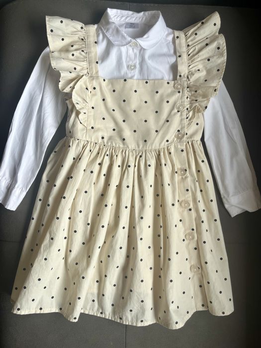 Рокля с риза за момиче размер 104