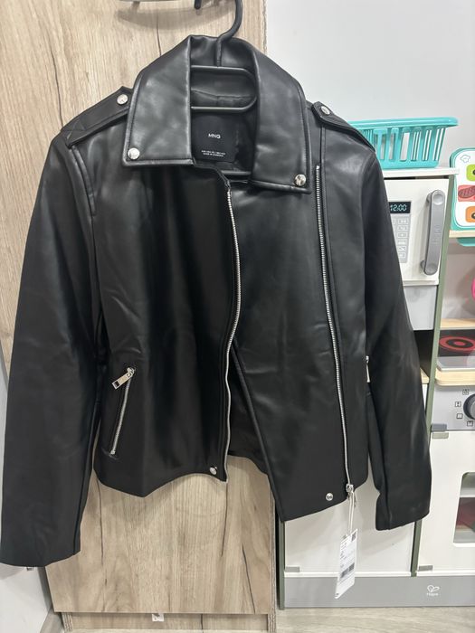 Дамски кожено яке Mango