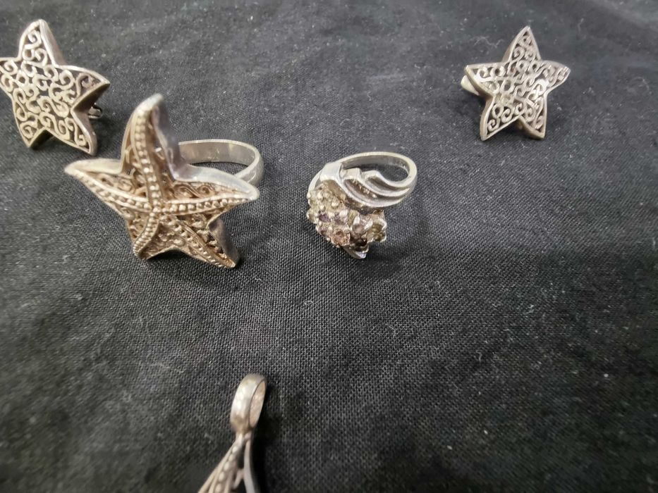 Сребърни бижута "морска звезда"