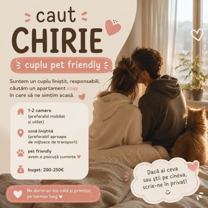Caut casă de închiriat
