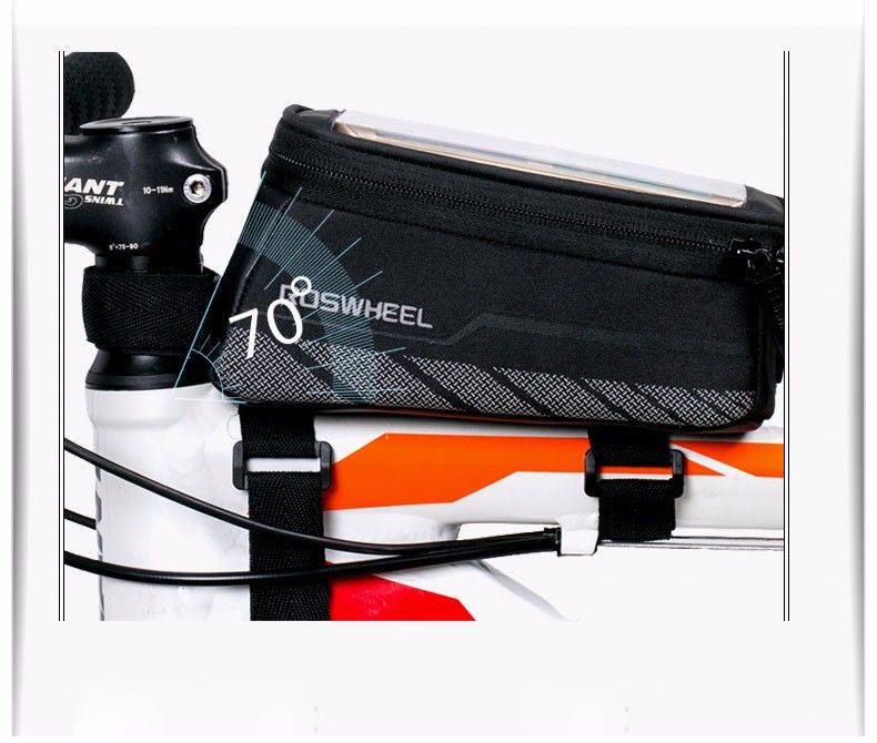 Geanta Roswheel impermeabila cadru bicicleta smartphone cu depozitare