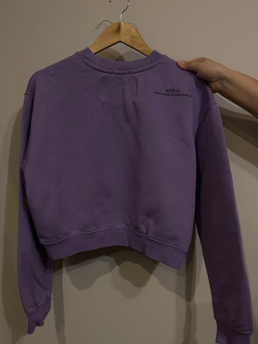 Къс лилав суитшърт – REPLAY, S-размер