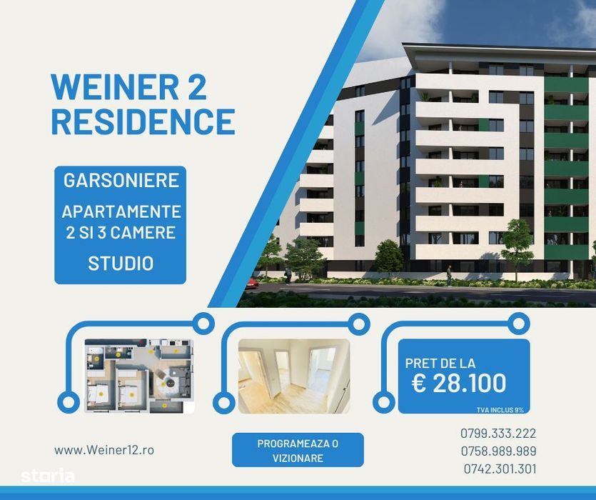 Apartament 2 camere Decomandat Militari Weiner2 Direct Dezvoltator — fotografia 1