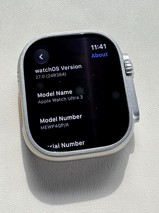 Apple Watch Ultra 3 Titanium 49mm Cellular | Baterie 98% | Garanție eMAG 1 An | Full Box