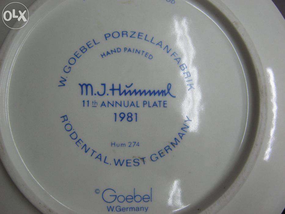 LOT farfurii portelan de colectie "GOEBEL".