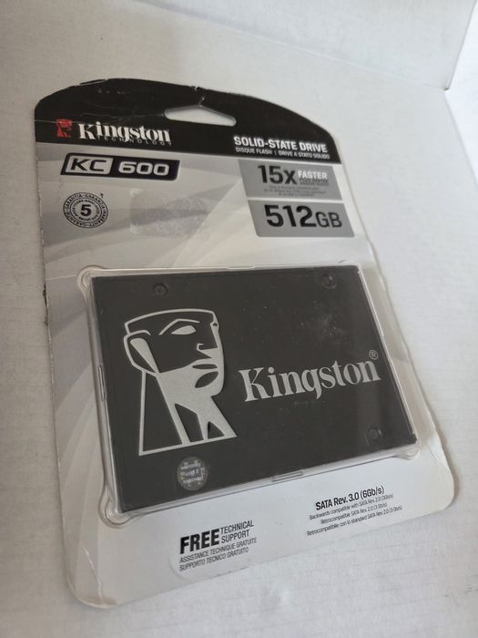 Продам новый ssd Kingston KC600 512gb