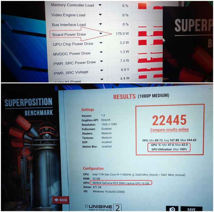 17.3 4K UHD Mini LED 1000nits/NVidia RTX 3080 16GB 175W/Intel Core i9-11980HK/16GB RAM/512GB SSD NVMe/Acer Predator Helios 500 геймърски лаптоп gaming