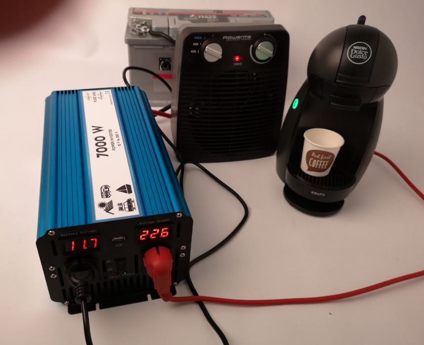 Invertor SINUS PUR 12 V - 220 V unda pura rulota autorulota panouri