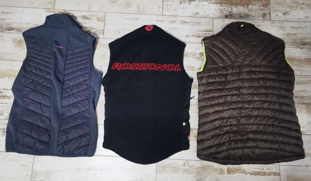 Vesta me'ru meru M, jack wolfskin L, rossignol Sdamă