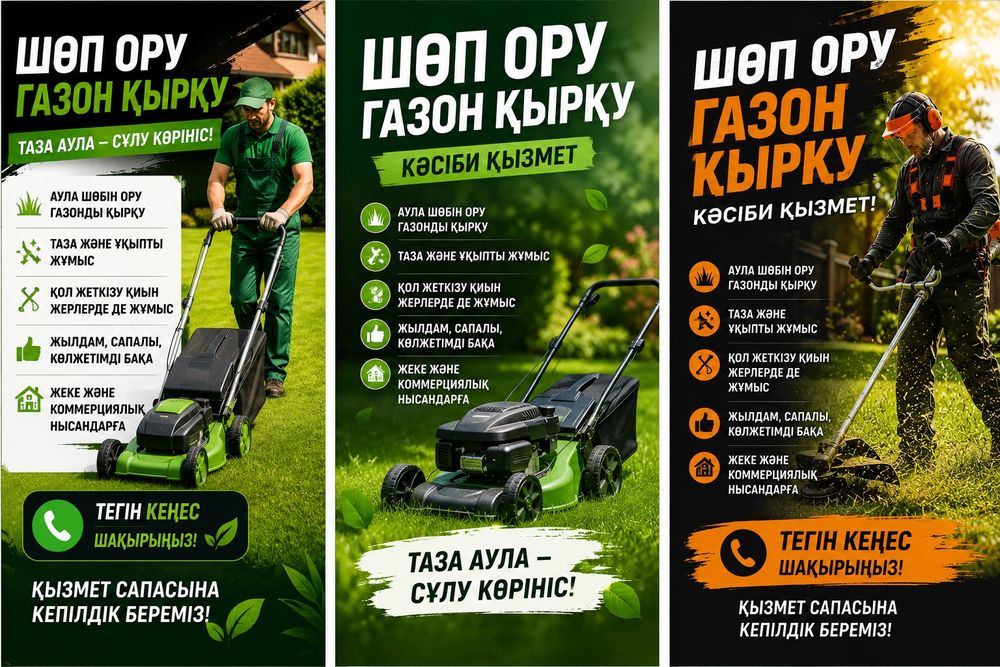 Шоп ору газон қырқу пакос травы
