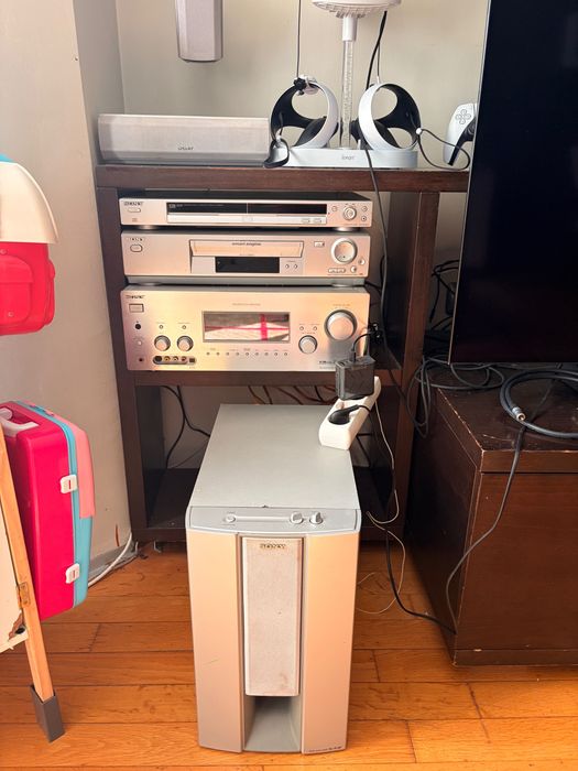 Sony домашно кино 5.1 – комплект: ресийвър STR-DB790, DVD, VHS видео, колони 5.1