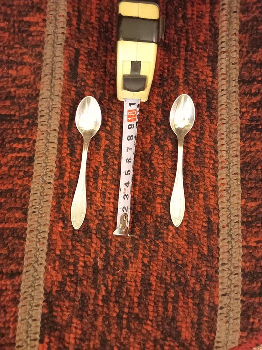 Мельхиоровые ложки и лопатки для торта СССР.