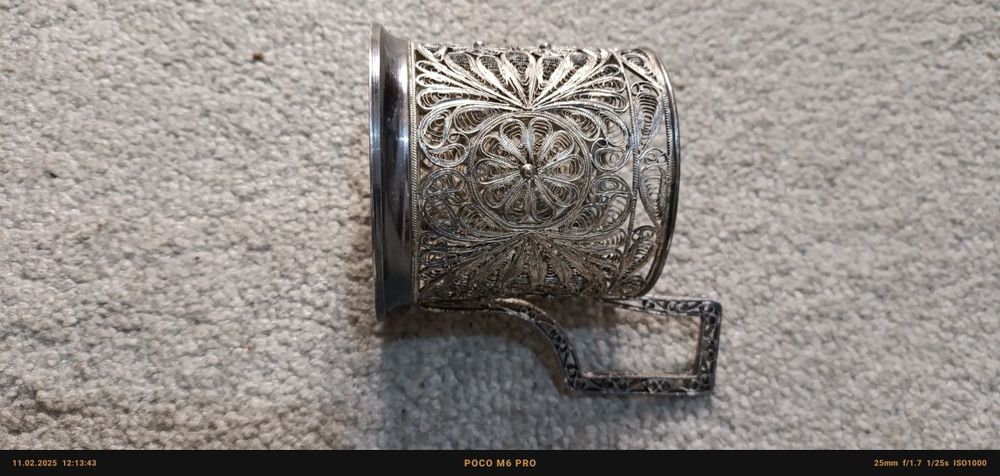 Подстаканник ручной работы  антиквар..