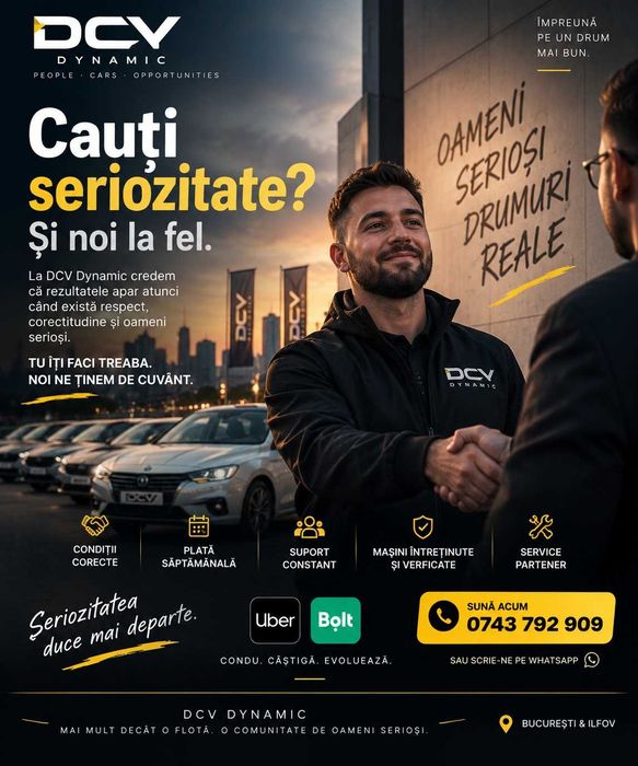 Închiriez Dacia Logan pentru Uber & Bolt – Ride Sharing București