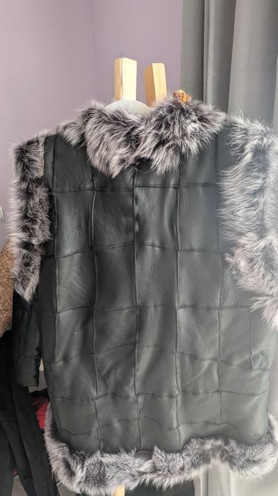 Елек естествена кожа XL