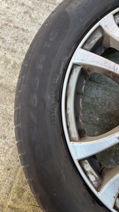 Set 4 jante aliaj + anvelope 205/55 R16