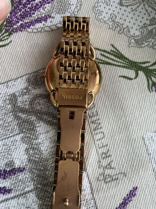 Ceas dama Fossil, rose gold-bratara metalica- foarte putin purtat