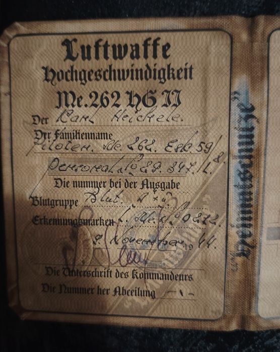 паспорти-документи, WW2.