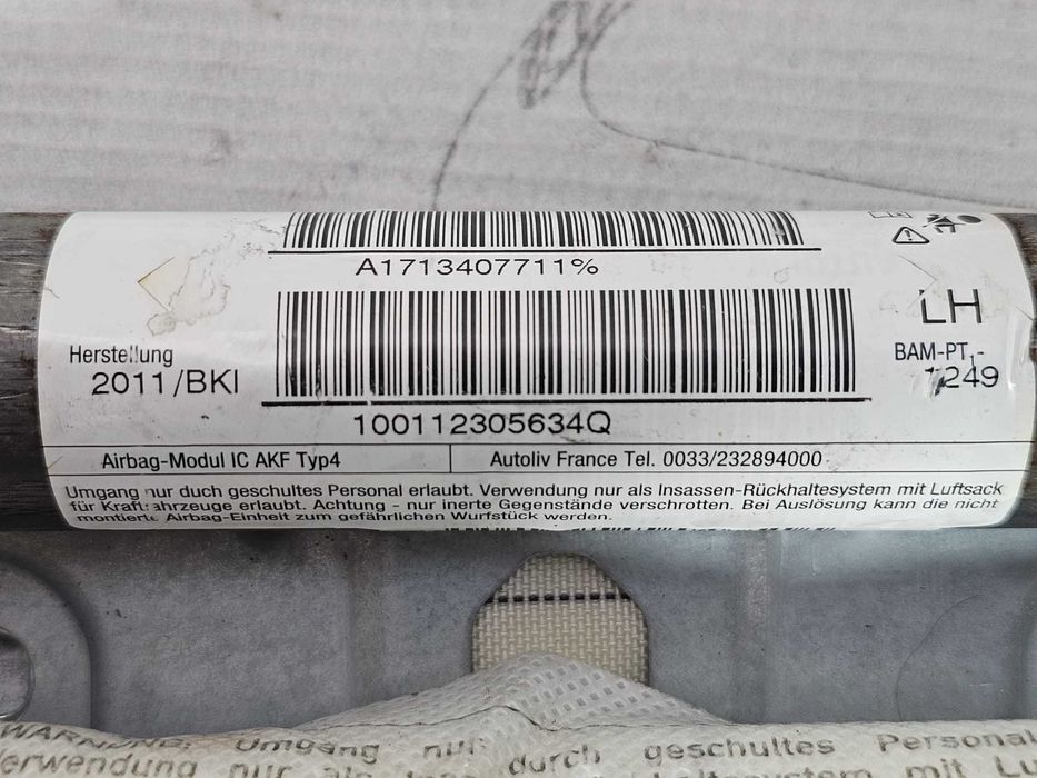 Airbag cortină stânga Mini Cooper SD / One / Hatch R56 2006-2013 2011 2.0 SD 135kW Cod OEM: 604435700H, 72127134077, 7134077 (5G3)