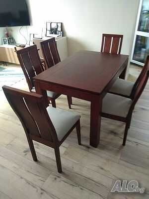 Разтегателна трапезна маса 120/80 - 160/80