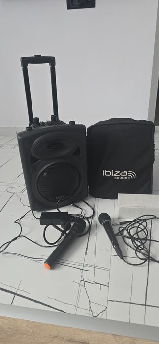 Boxa portabila 8 inch 20 cm cu USB, MP3 si Bluetooth, Ibiza Sound