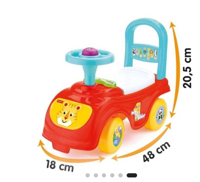Образователна проходилка тип кола, Fisher Price, с клаксон, телефон