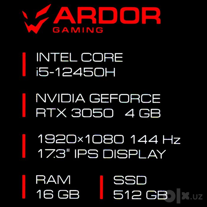 Ноутбук ARDOR GAMING NEO G17-I5ND301 черный