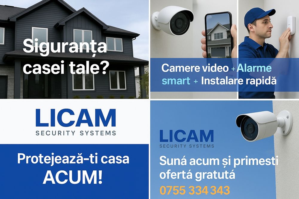 Instalare sisteme supraveghere video,alarme,automatizări porti