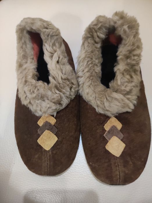 Пантофи детски естествена кожа