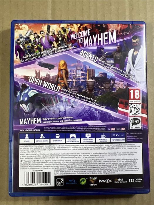 Agents of Mayhem PlayStation 4 PS4 ПС4 PS5 PlayStation 5