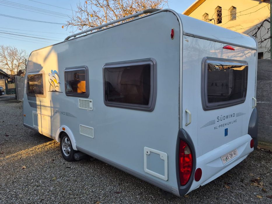 Rulota Knaus Sudwind 500,an2007,4-5 pers,Mover,fransbed,baie