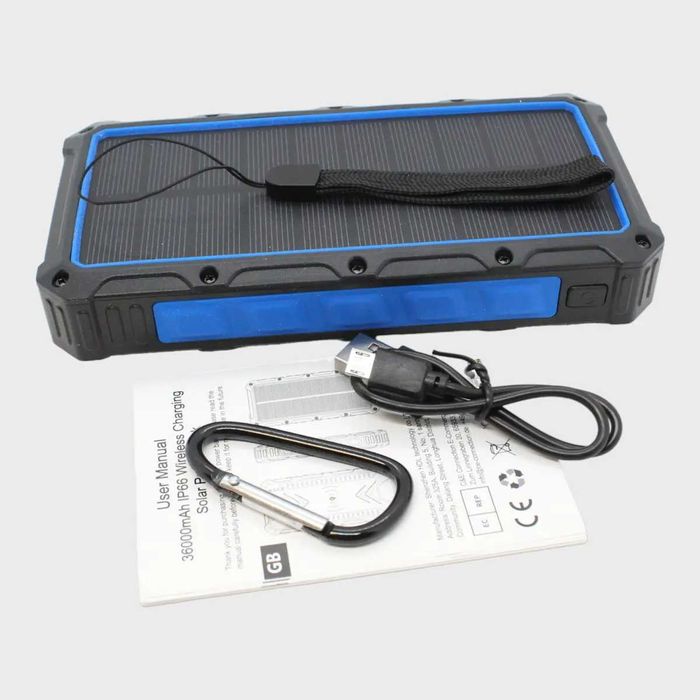 Мощна соларна батерия Solar Power Bank 36000mAh DJROLL Qi гр. Пловдив Център • OLX.bg